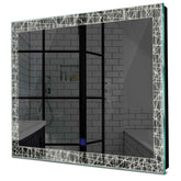 Specchio LED Quadrato | Pulsante touch | Luce bianca neutra - Reyze Serie Simetria Modello 1